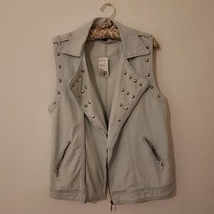Forever 21 studed denim jacket